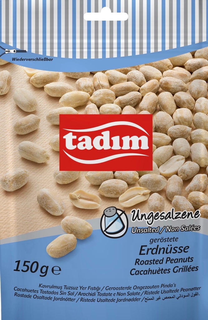 150 GR.UNGESALZENE GEROSTETE ERDNÜSSE 